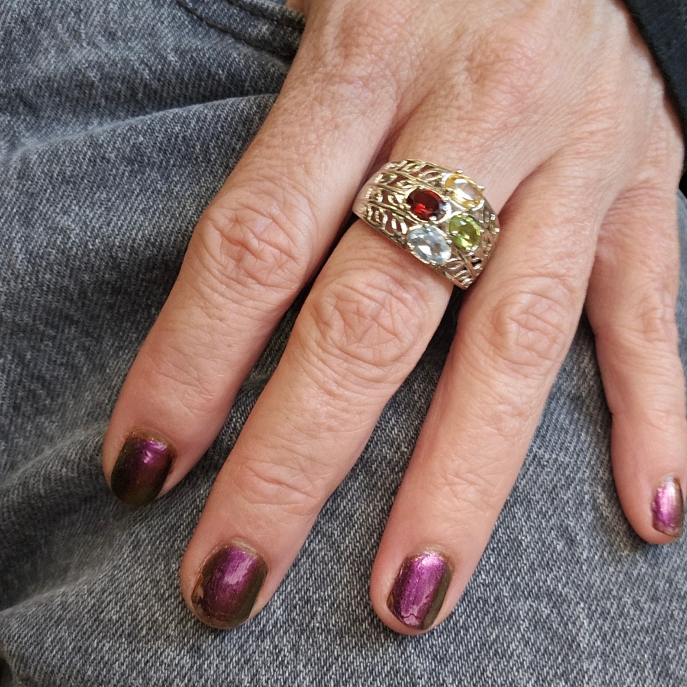 Multi-Gemstone Ring - Picture 3 of 3